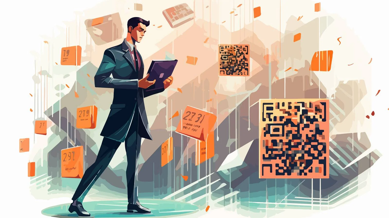 Commercial Barcode Illustration — free download from Dotvec