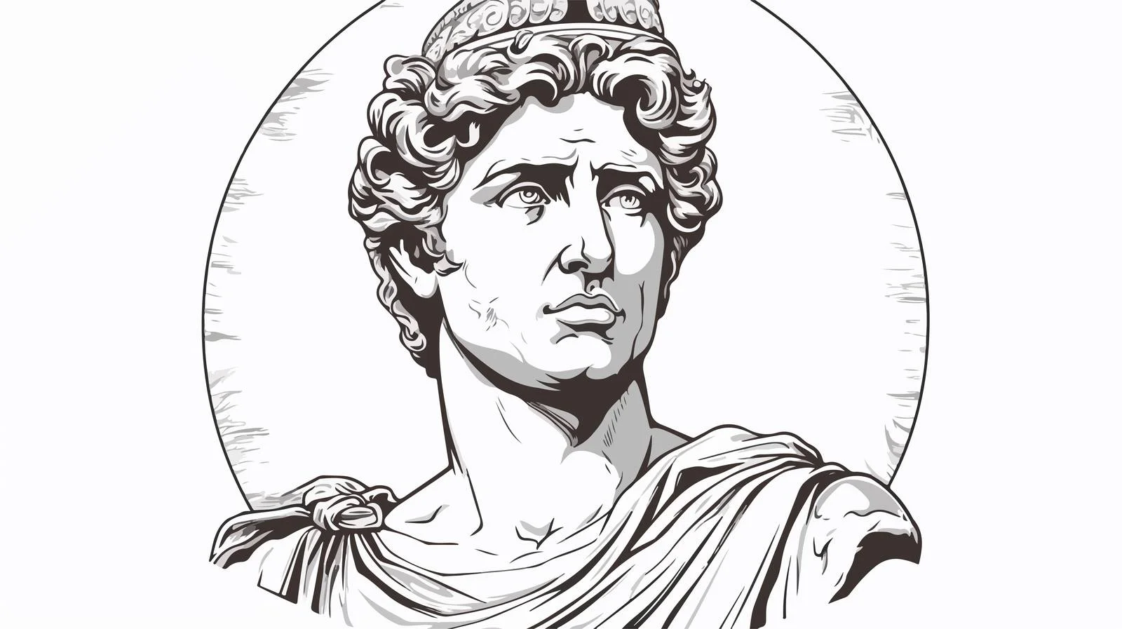 Ancient Bust of God Apollo — free download from Dotvec