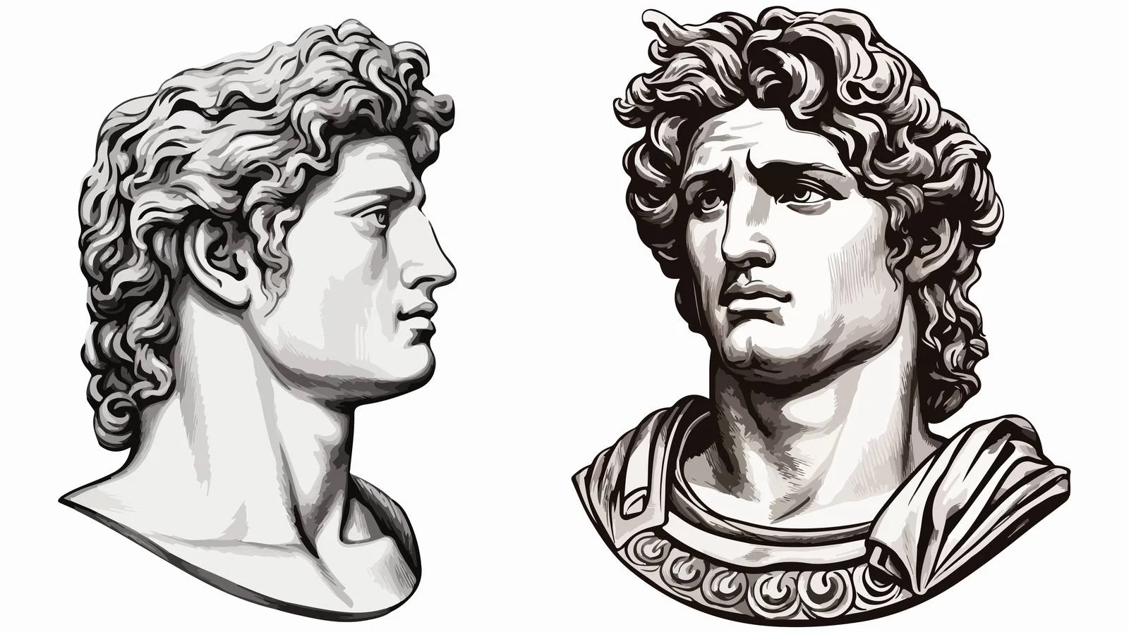 Ancient Apollo Bust Sculpture — free download from Dotvec