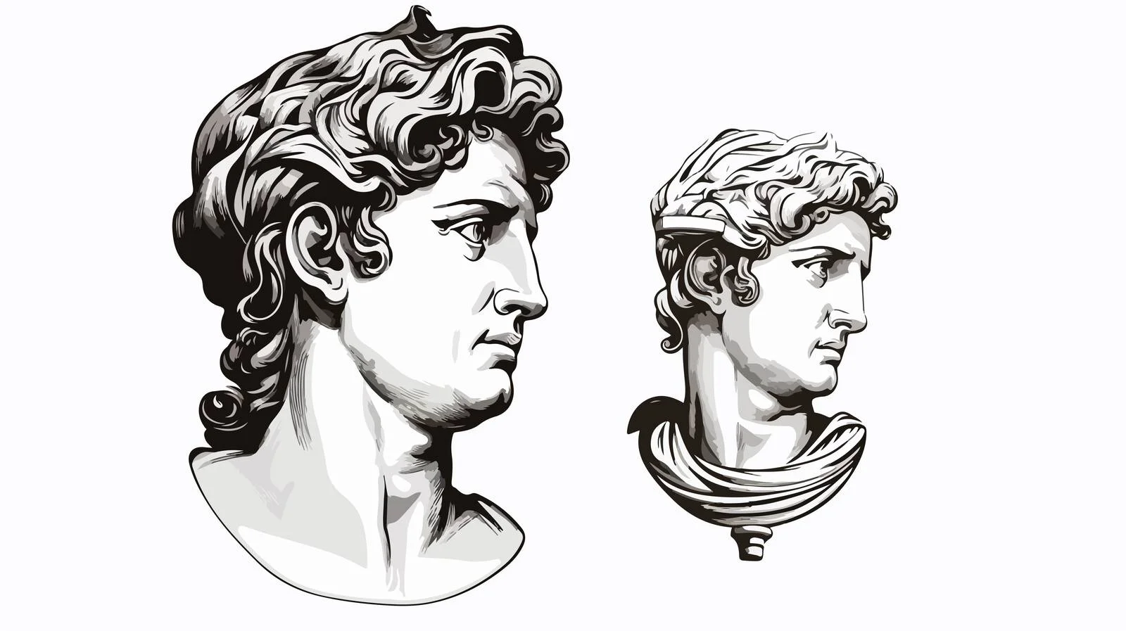 Ancient Apollo Bust Sculpture — free download from Dotvec