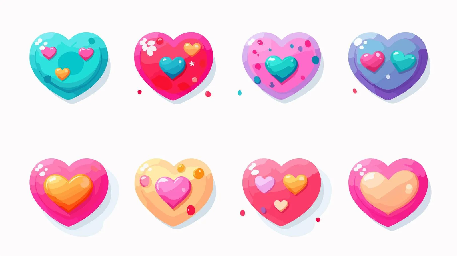 Social Media Like Love Icons — free download from Dotvec