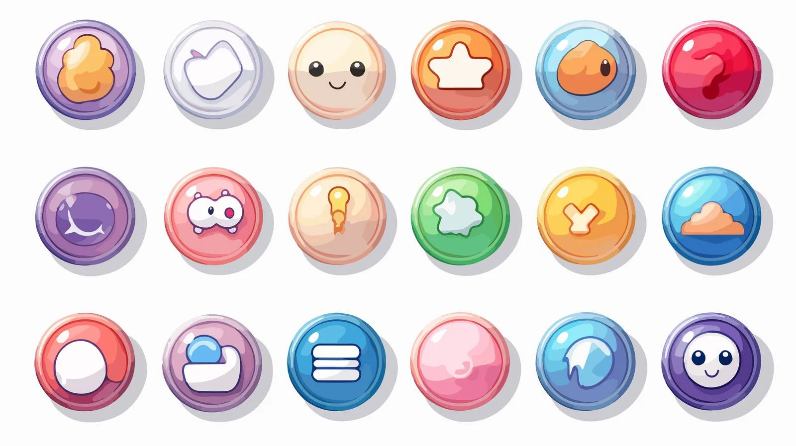 Social Media Like Button Icons — free download from Dotvec