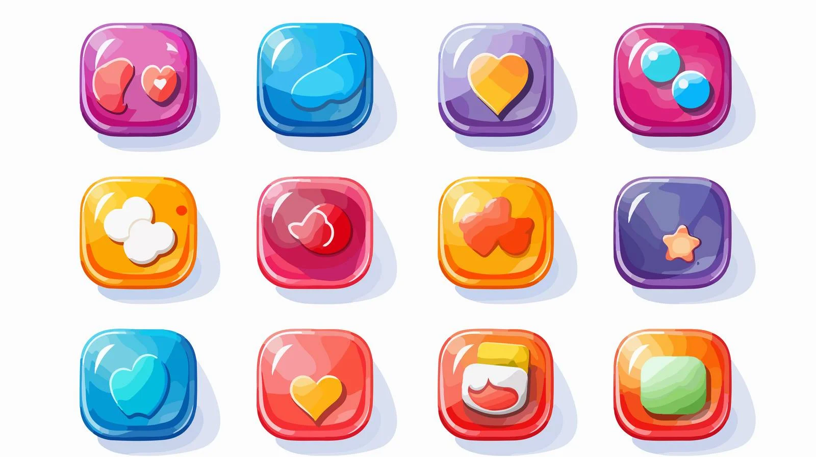 Social Media like Icons Set — free download from Dotvec