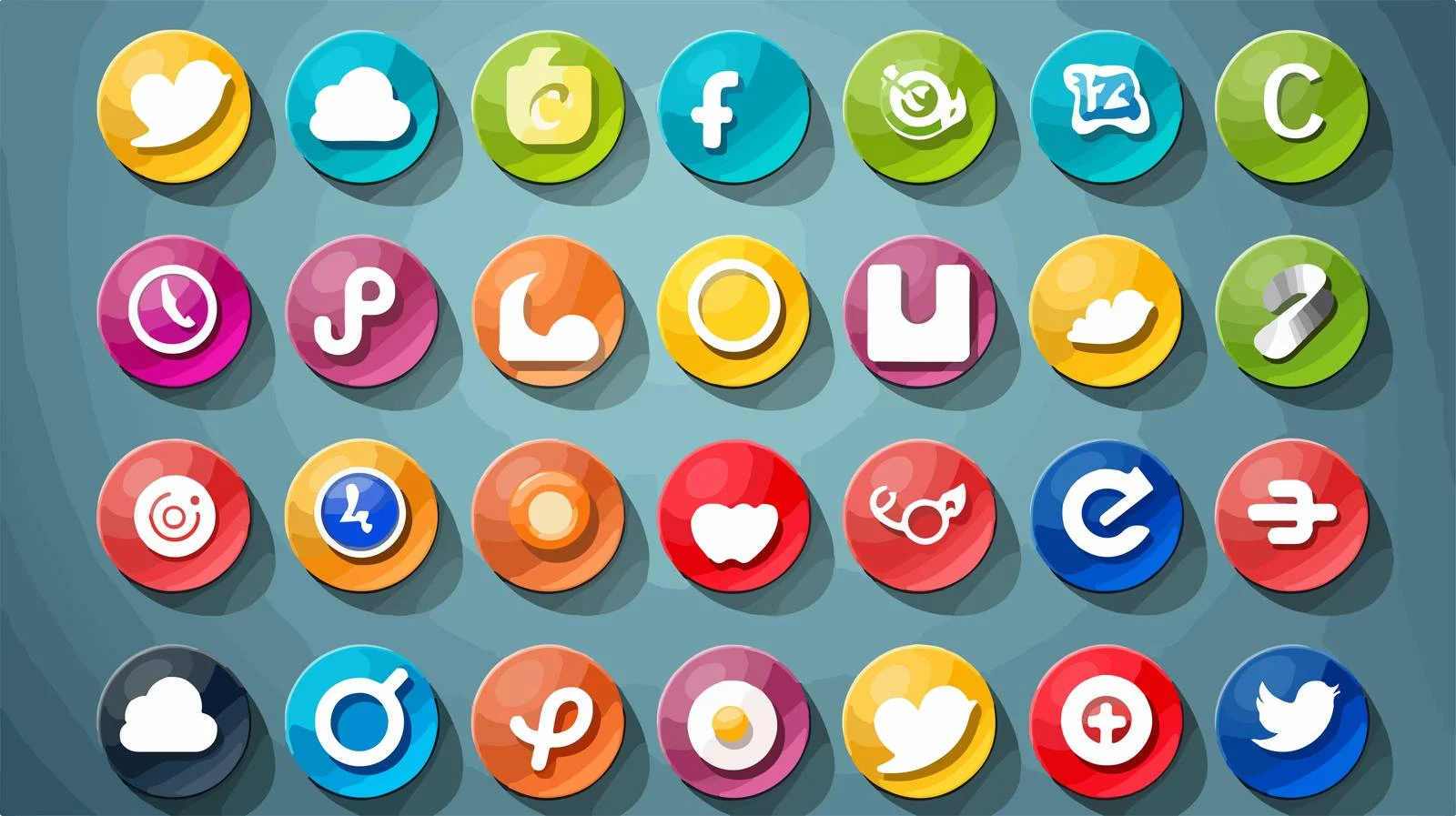 Social Media Like Button Icons — free download from Dotvec