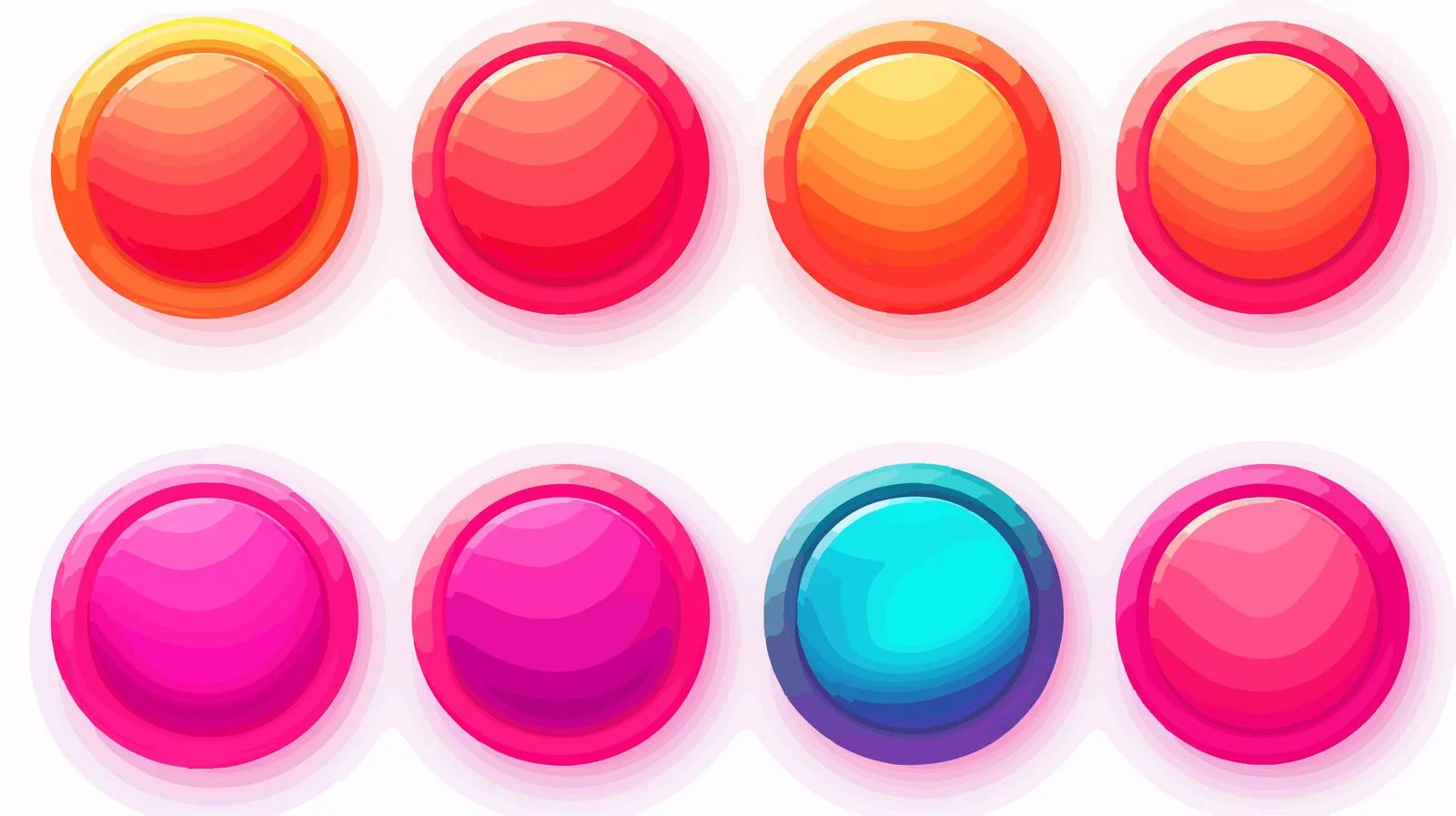 Interactive Gradient Button Set — free download from Dotvec