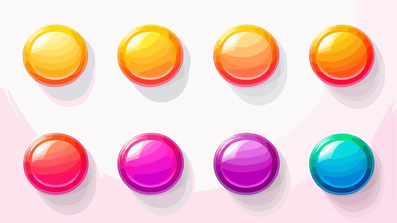 Interactive Gradient Button Set for Websites — free download from Dotvec