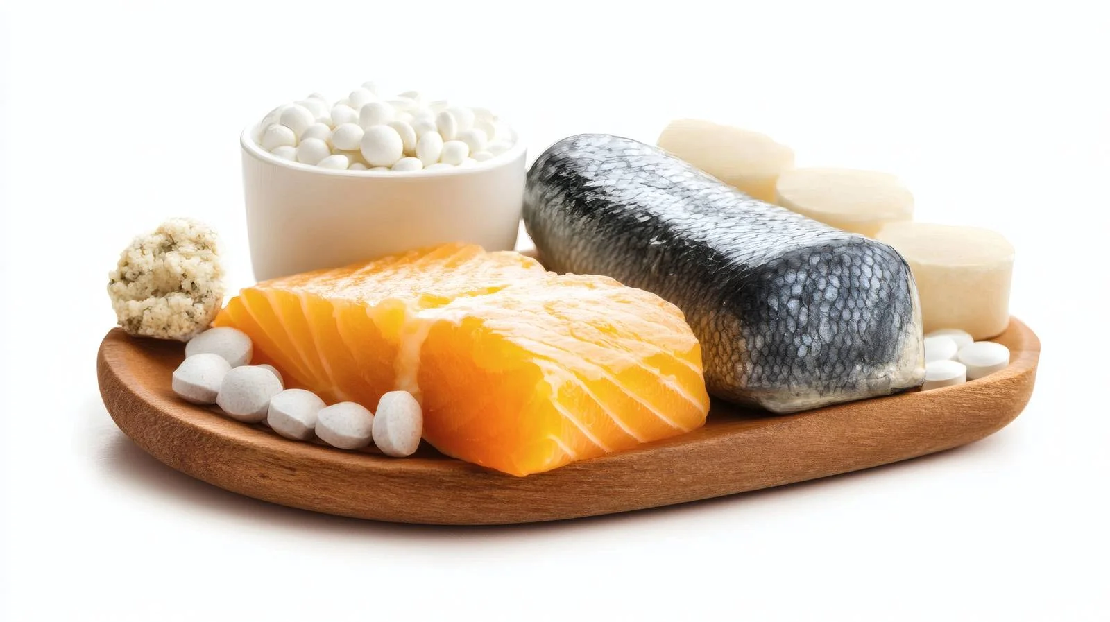 Vitamin D and Calcium on White Background — free download from Dotvec