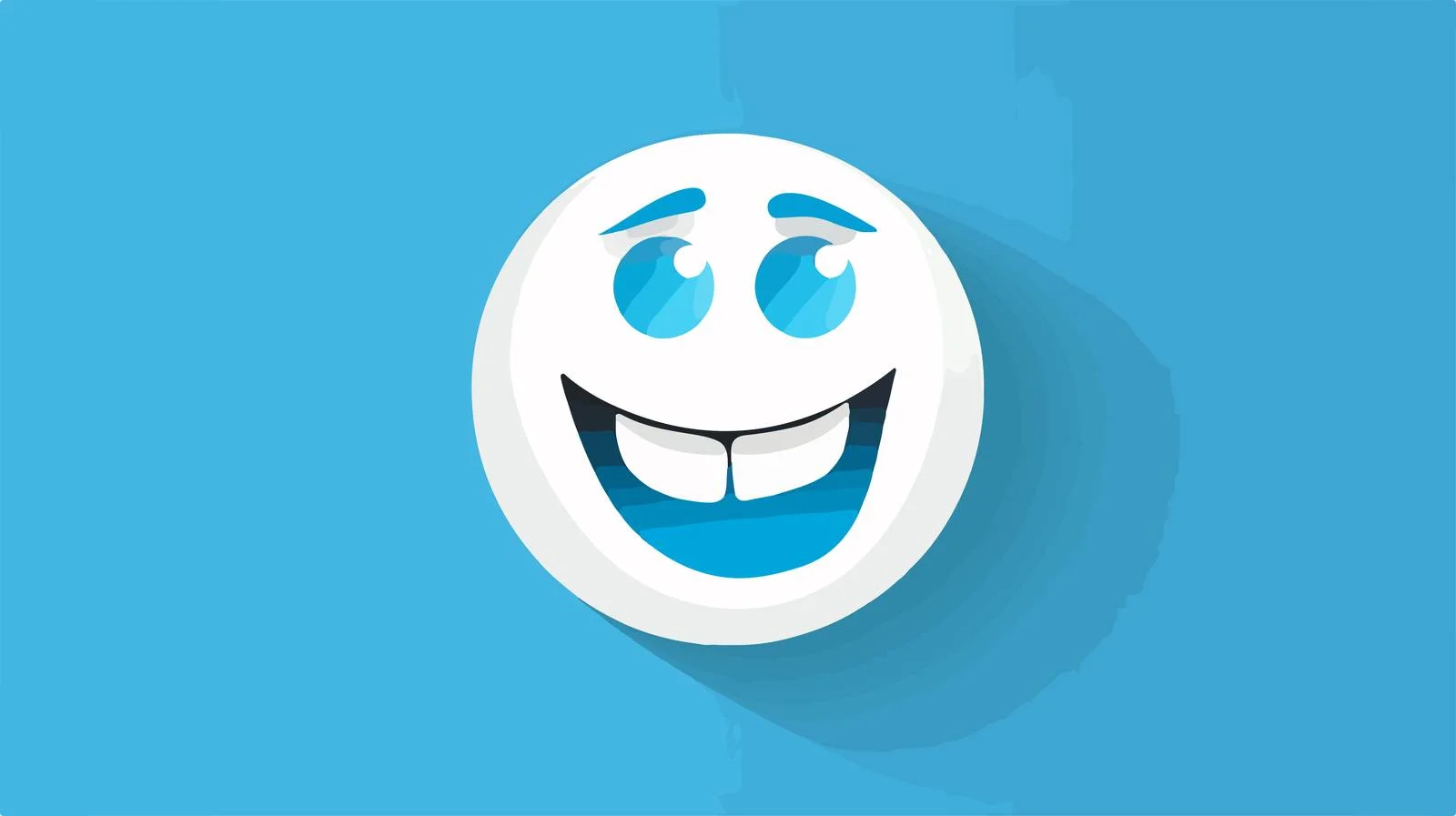 Dental Calcium Icon on Blue Background — free download from Dotvec