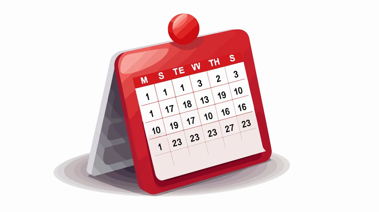 Red Calendar Reminder Icon — free download from Dotvec