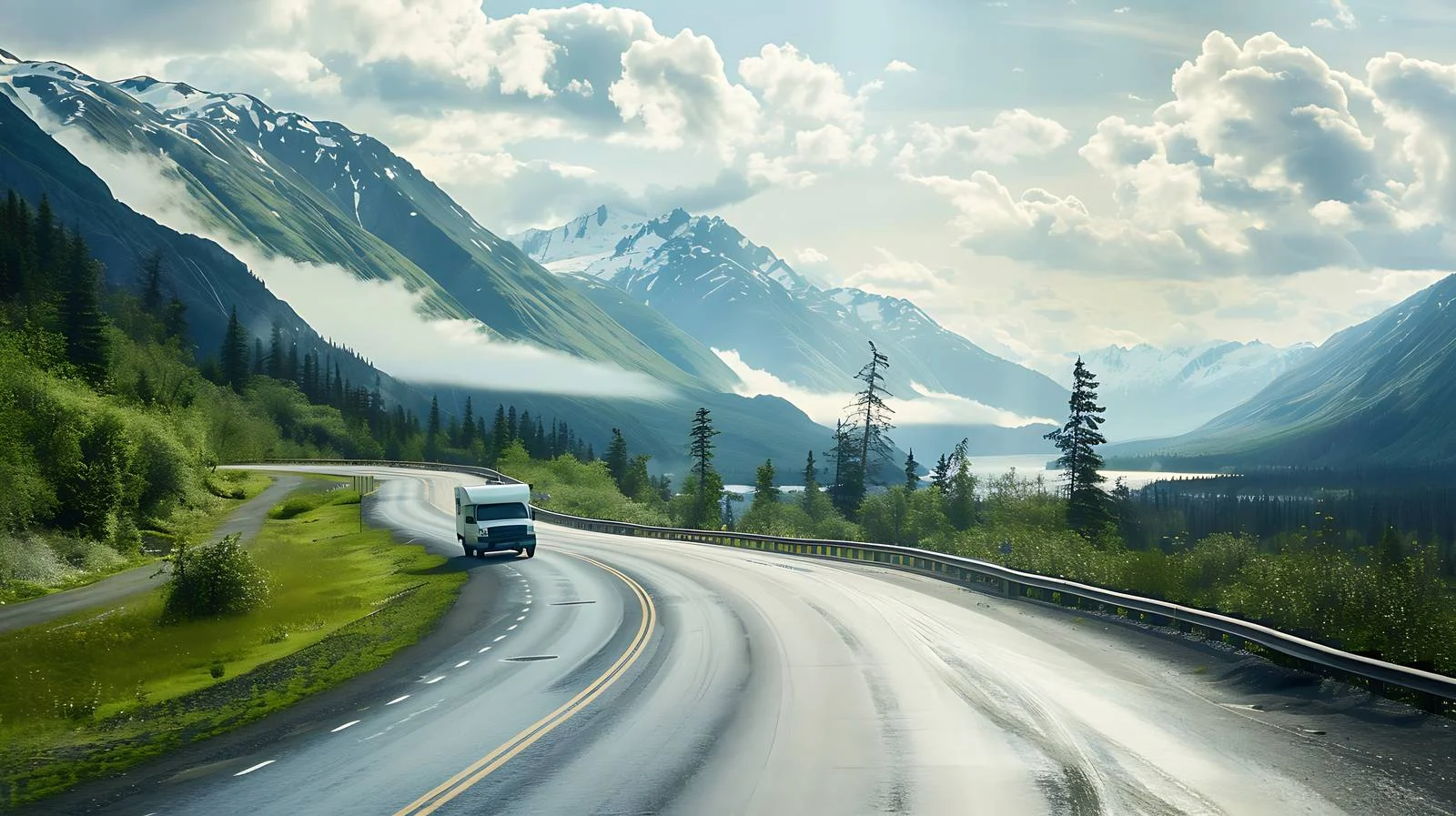 Exploring Alaska's Curving Highways: Camper Journey — free download from Dotvec
