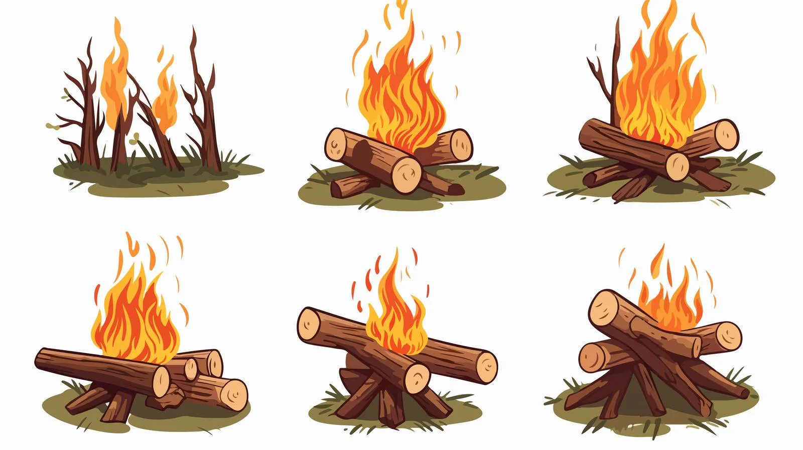 Camping Bonfire Collection — free download from Dotvec
