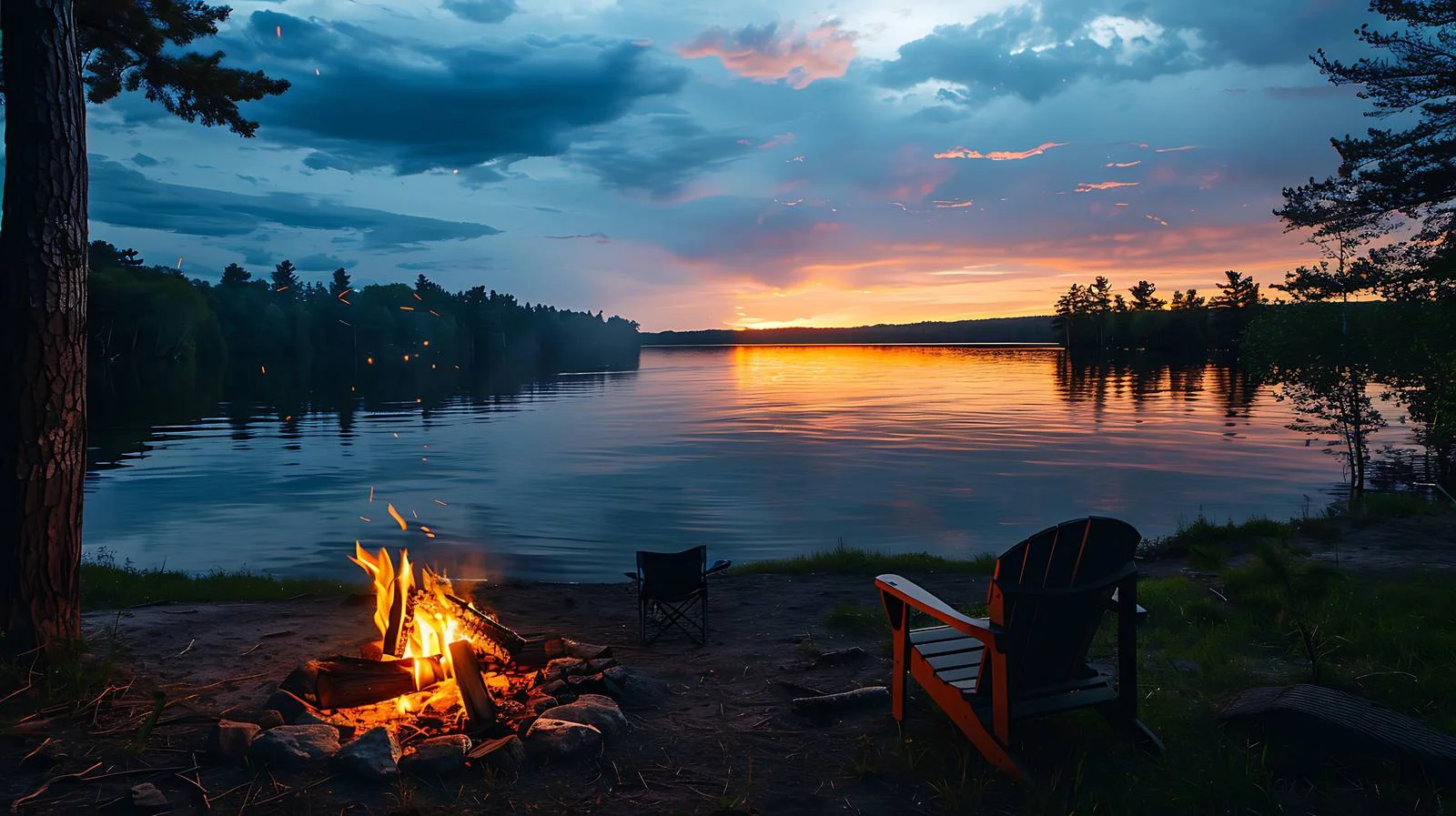 Tranquil Lakefront Campsite in Northern Minnesota — free download from Dotvec