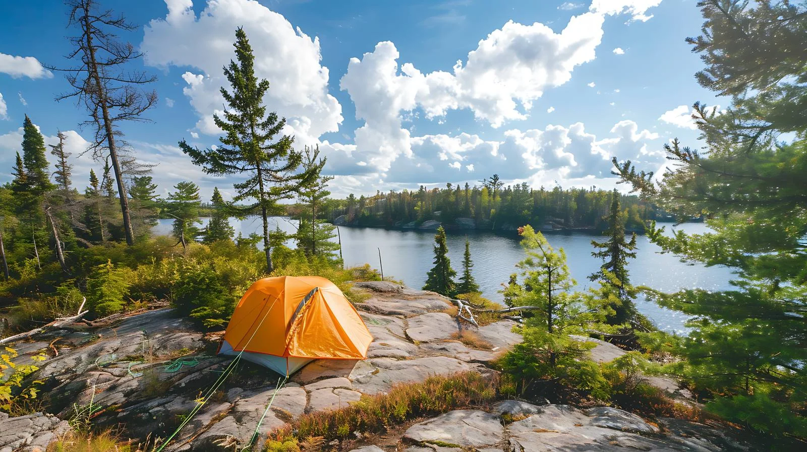 Serene Campsite by Boundary Waters Lake — free download from Dotvec