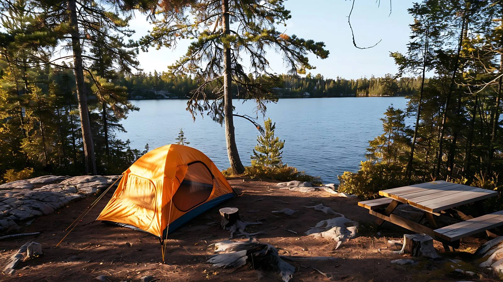 Serene Campsite by Boundary Waters Lake — free download from Dotvec