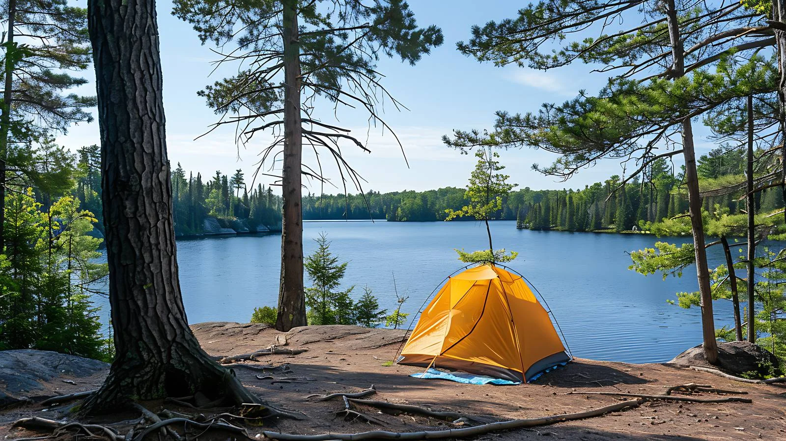Serene Campsite by Boundary Waters Lake — free download from Dotvec