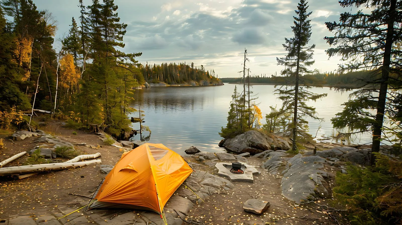 Serene Campsite by Boundary Waters Lake — free download from Dotvec