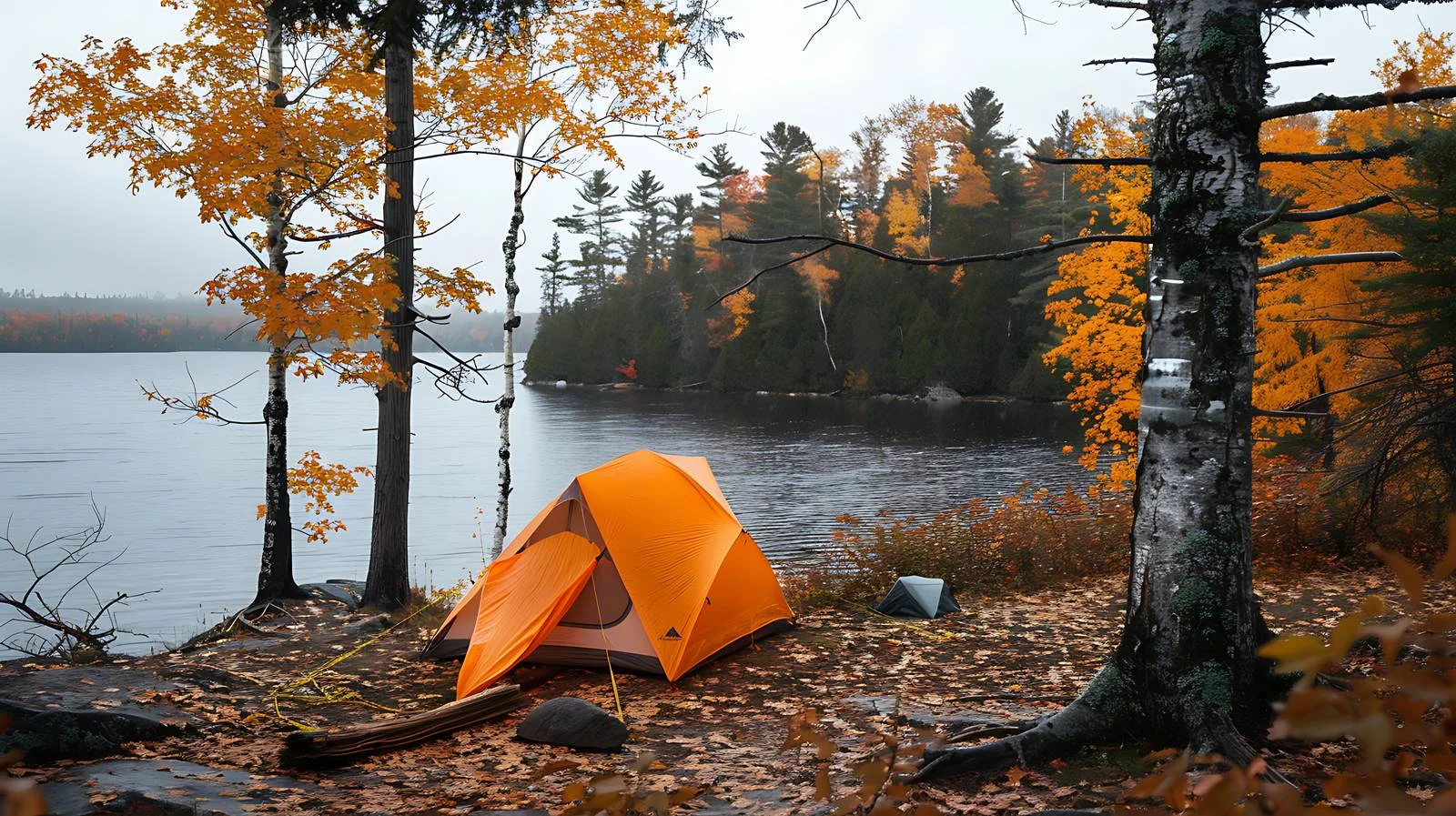 Tranquil Lakeside Campsite in Northern Minnesota — free download from Dotvec