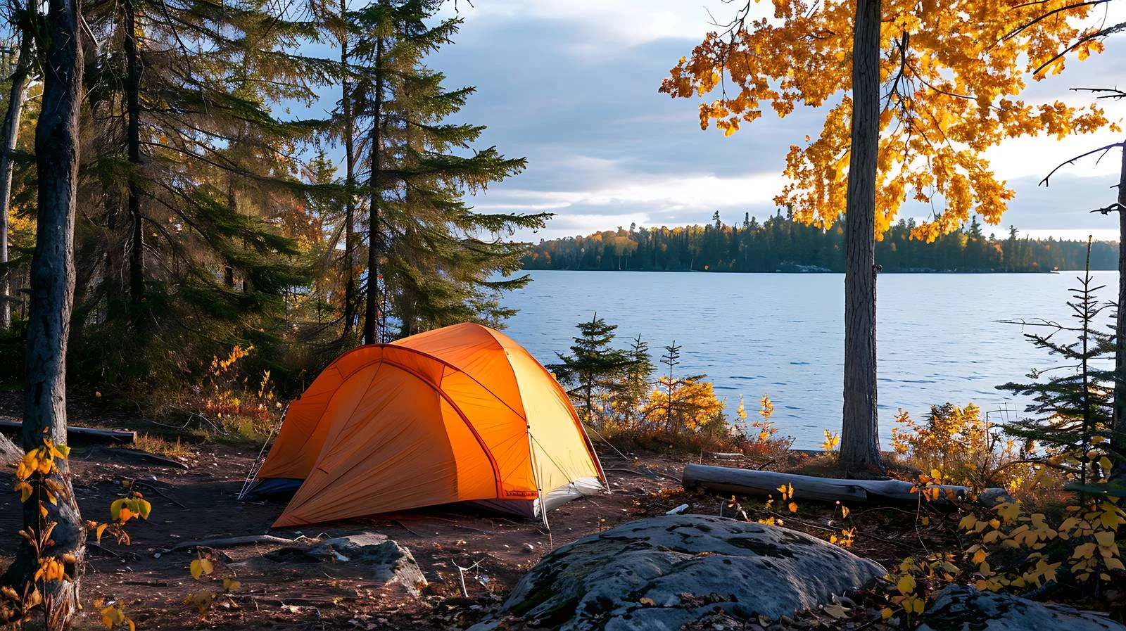 Serene Campsite by Northern Minnesota Lake — free download from Dotvec