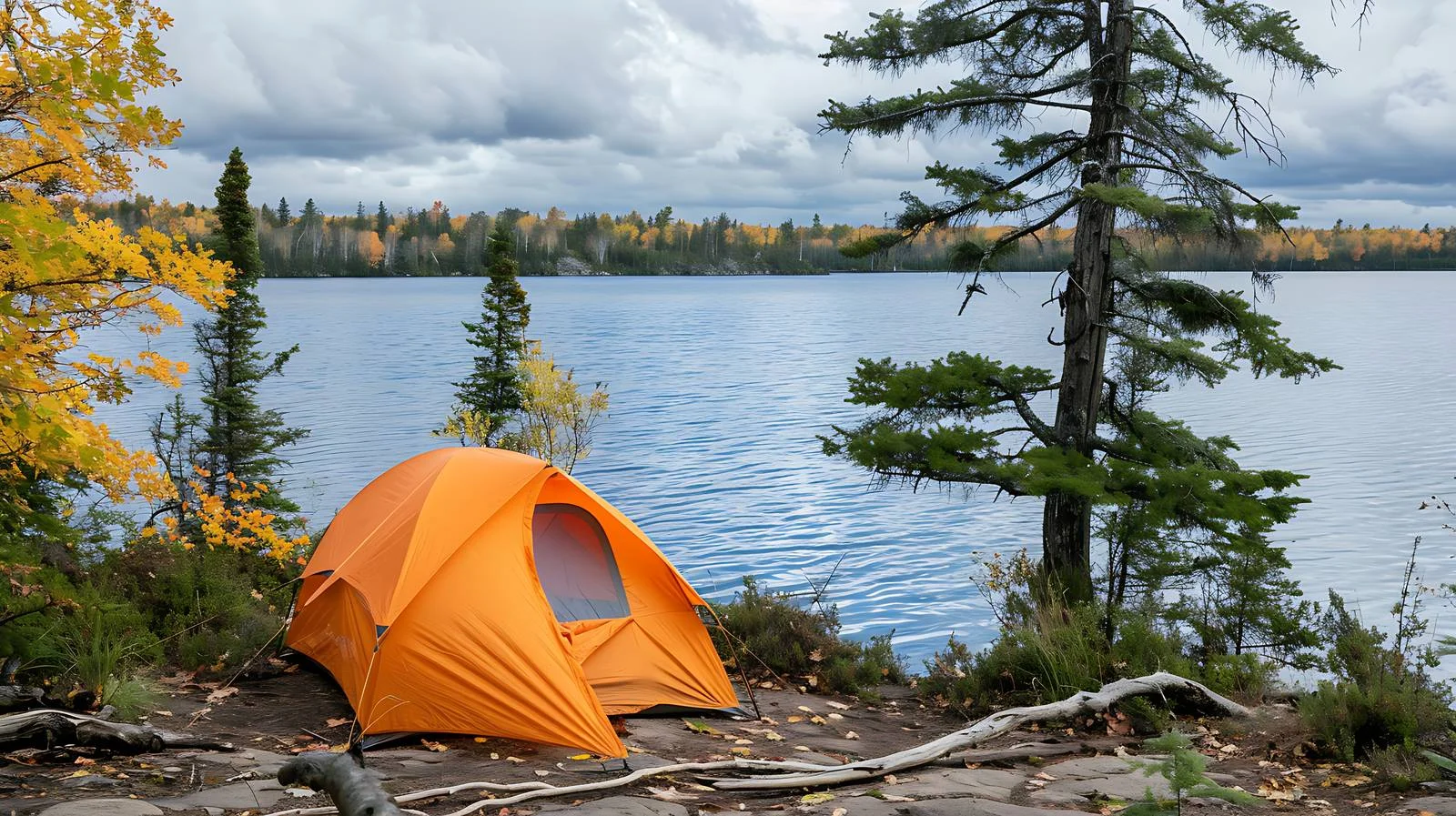 Tranquil Campsite by Northern Minnesota Lake — free download from Dotvec