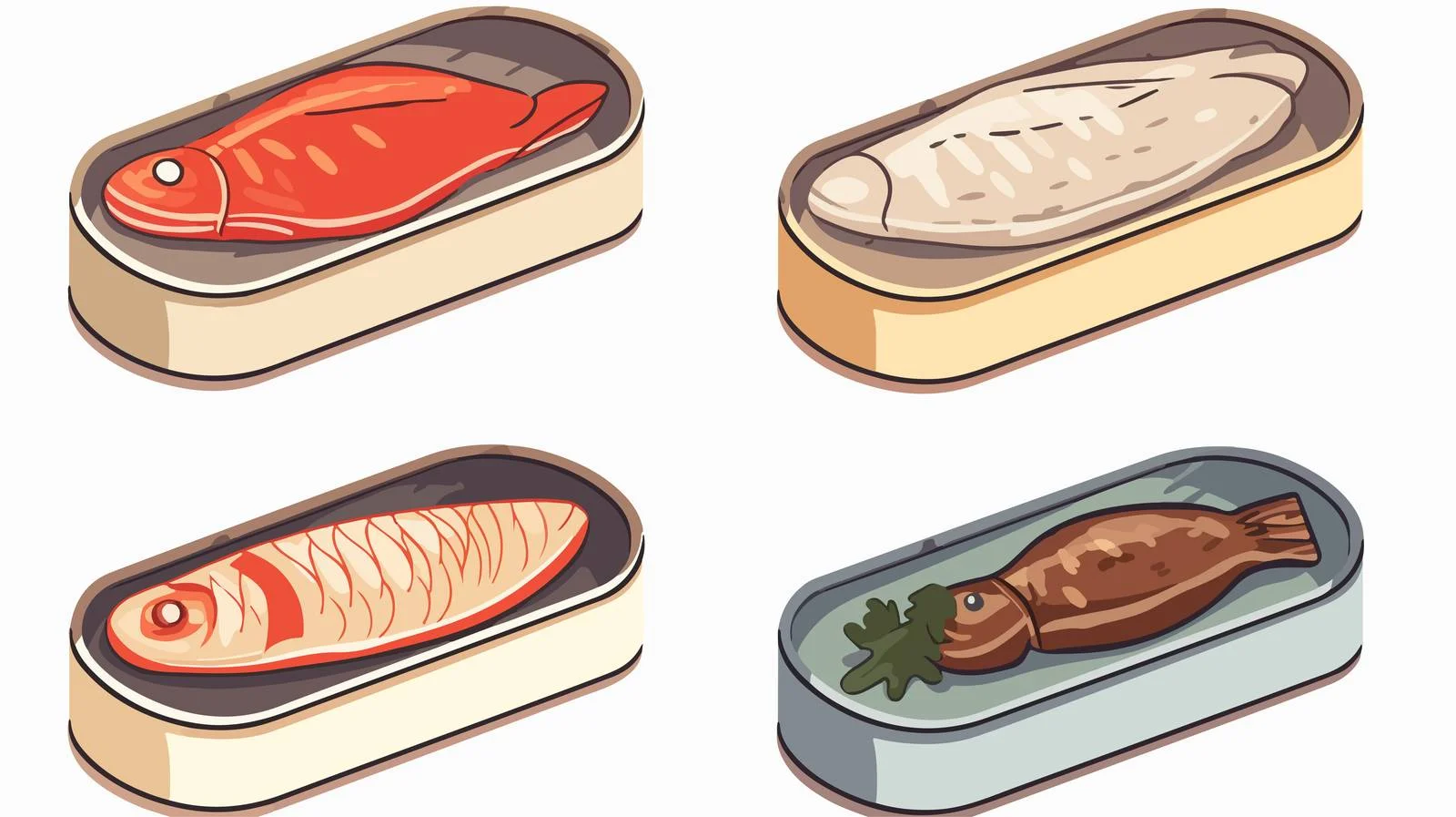 Delicious Canned Fish — free download from Dotvec