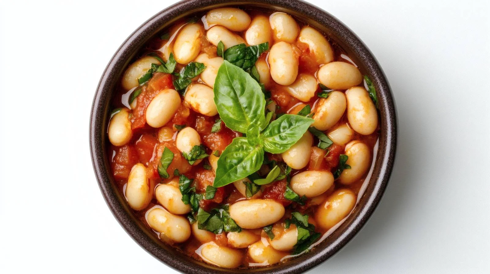 Cannellini Beans Ragout on White Background — free download from Dotvec