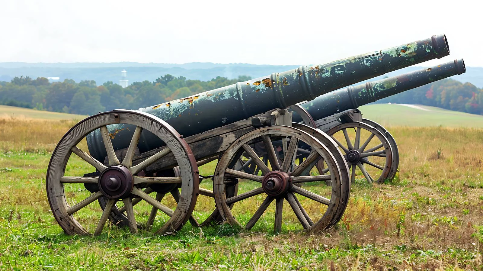 Historic Cannons at Antietam War Memorial — free download from Dotvec