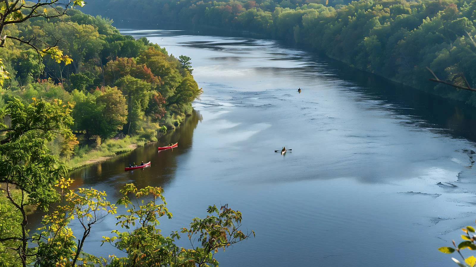 Scenic Canoes on St. Croix River — free download from Dotvec