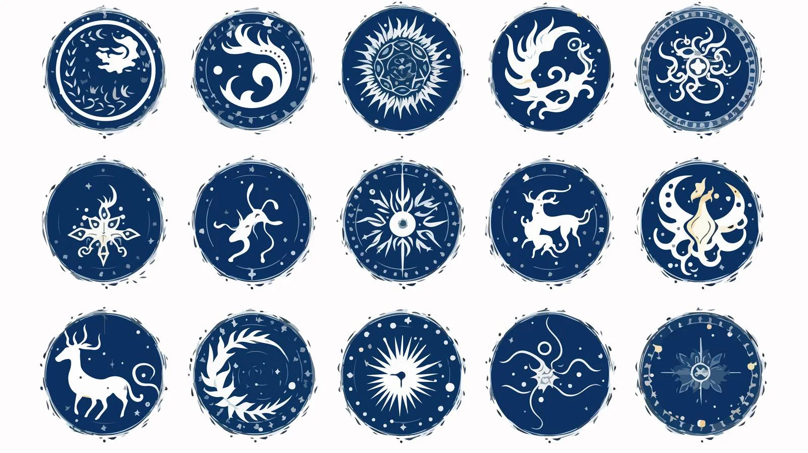 Capricorn Zodiac Constellation Circle Image — free download from Dotvec