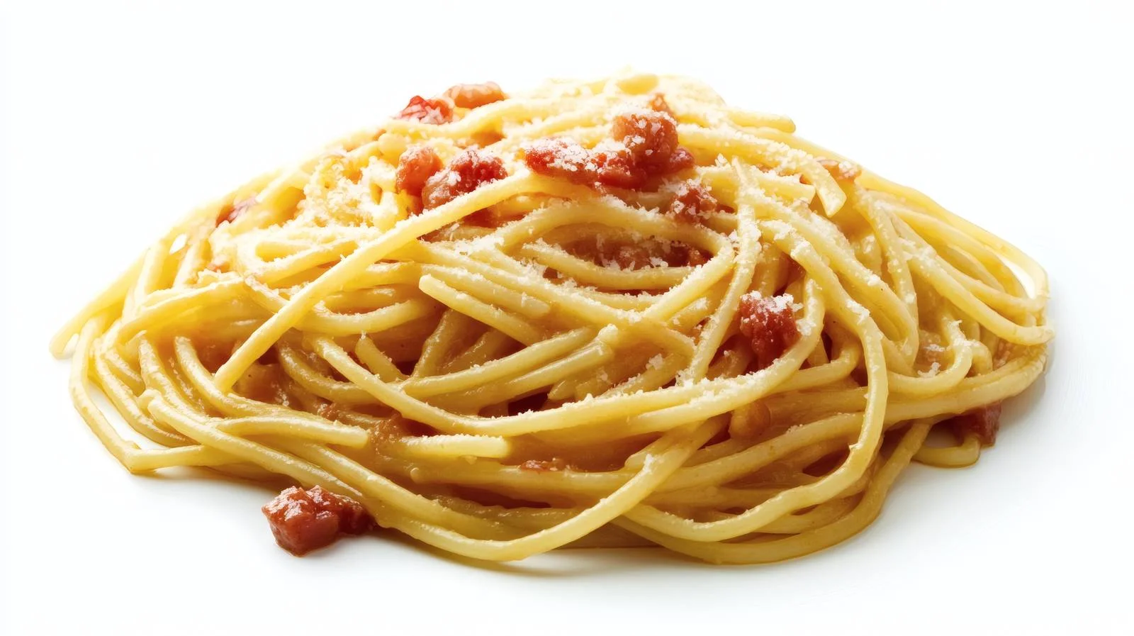 Creamy Carbonara Pasta on White Background — free download from Dotvec