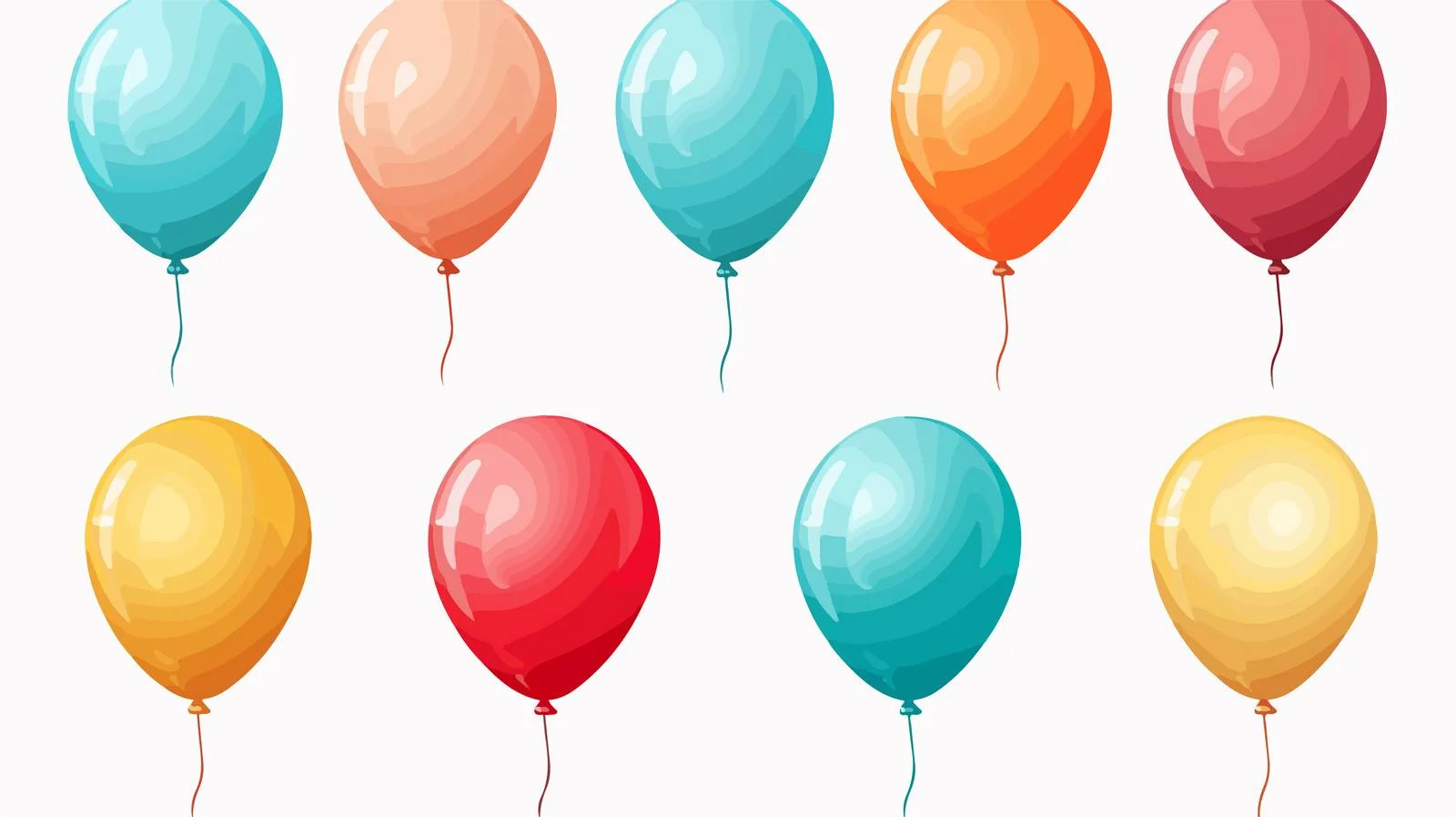 Decorative Cartoon Balloons for Events — free download from Dotvec