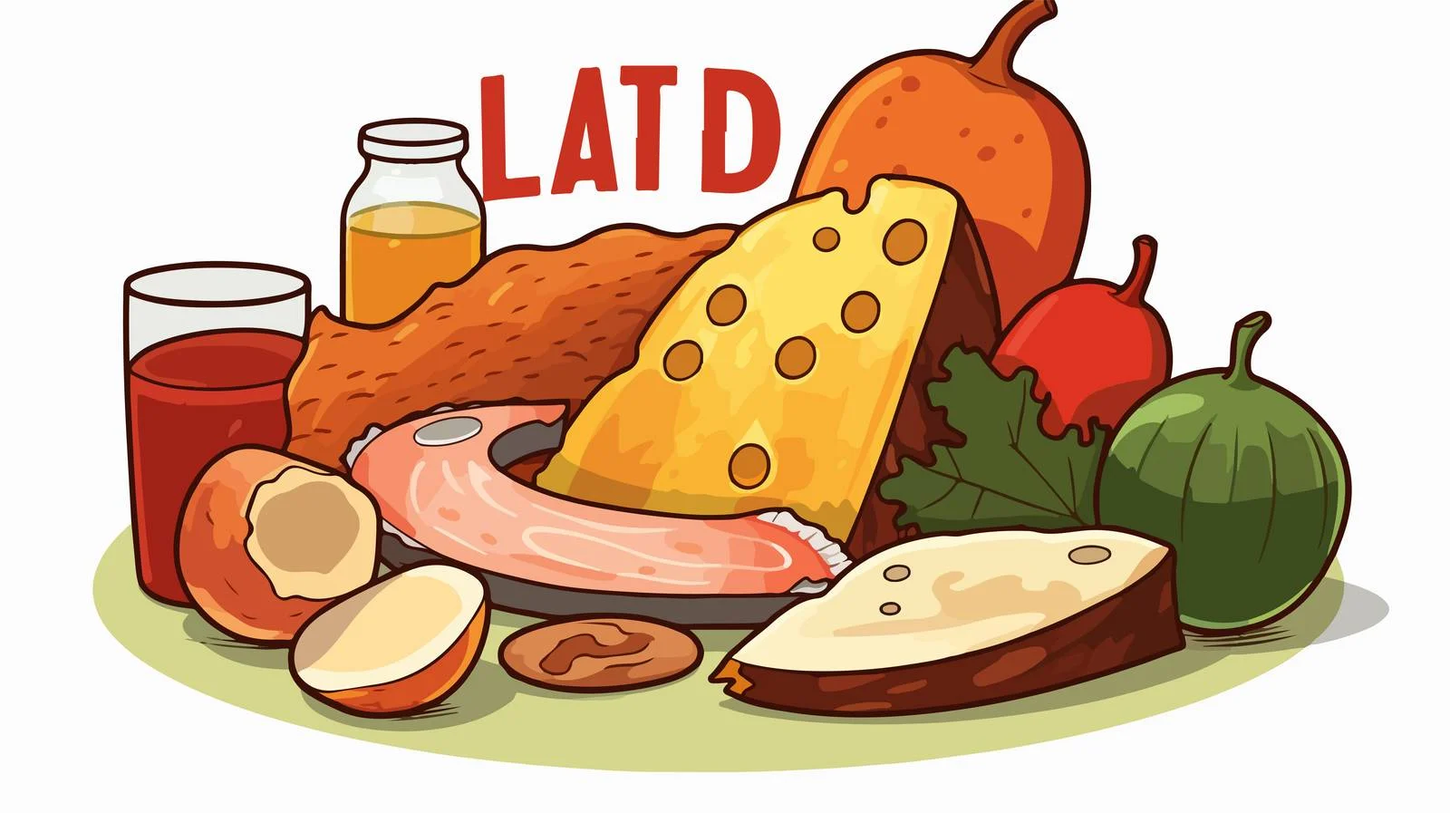 Cholesterol Components Cartoon — free download from Dotvec