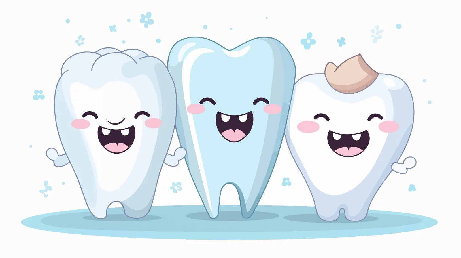 Dental Care Cartoon Illustration — free download from Dotvec
