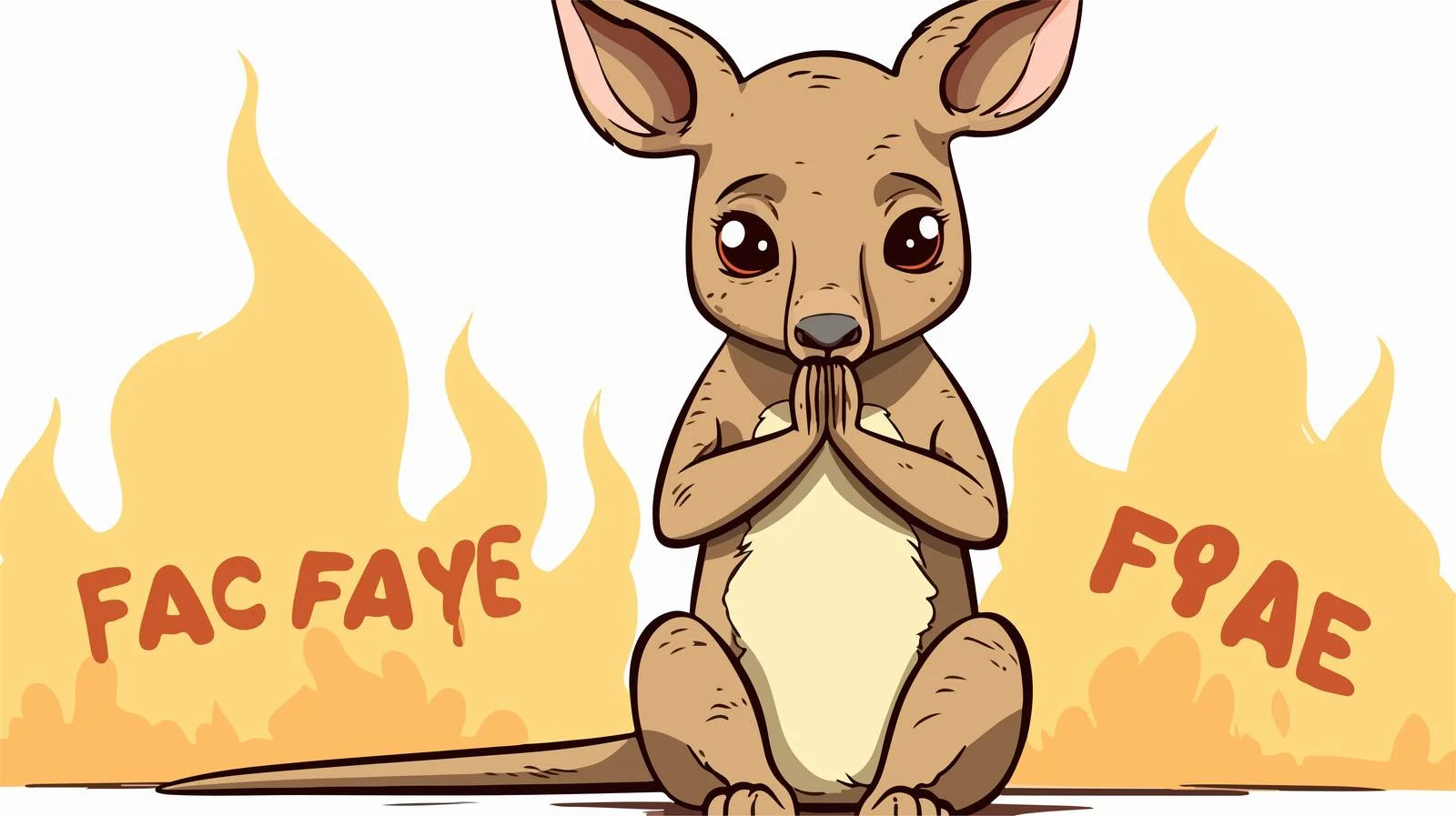 Distressed Kangaroo Mother Image Usage — free download from Dotvec