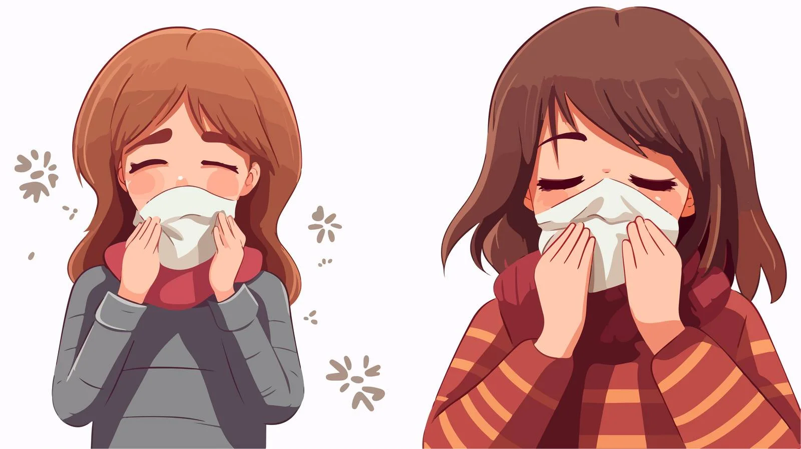 Sick Child with High Fever Cartoon — free download from Dotvec