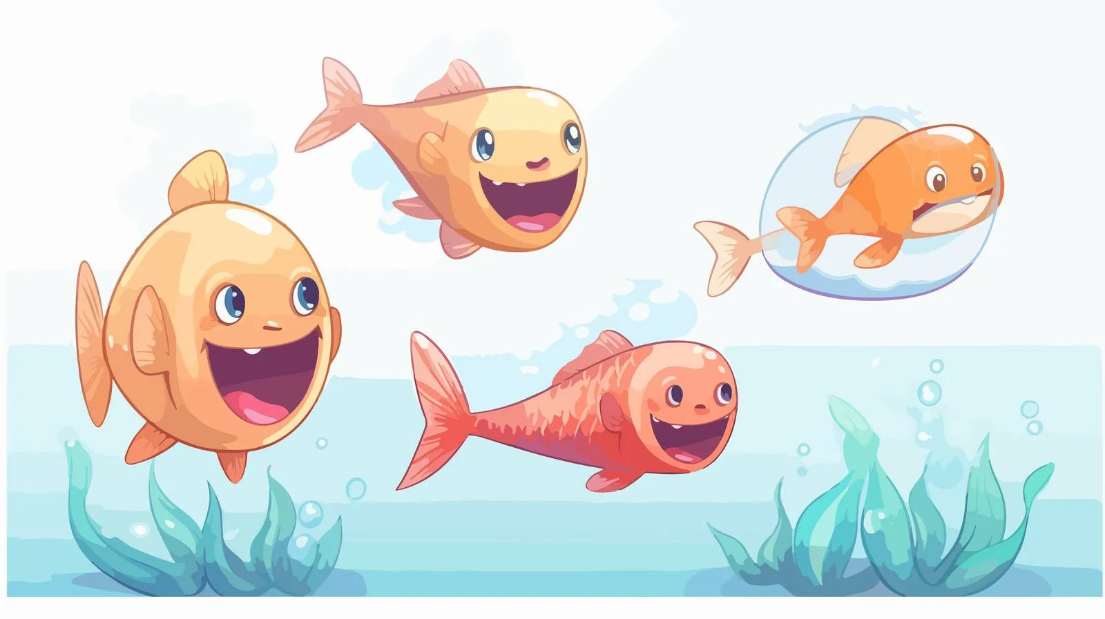 Cartoon Dental Mermaid Illustration — free download from Dotvec