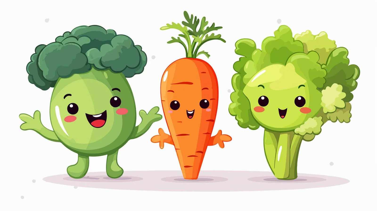 Whimsical Vegetable Characters — free download from Dotvec