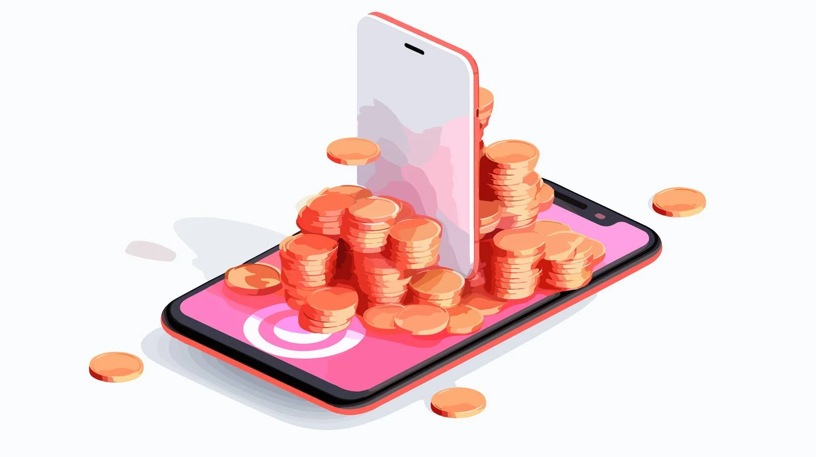 Digital Spending on Mobile Phones Concept — free download from Dotvec