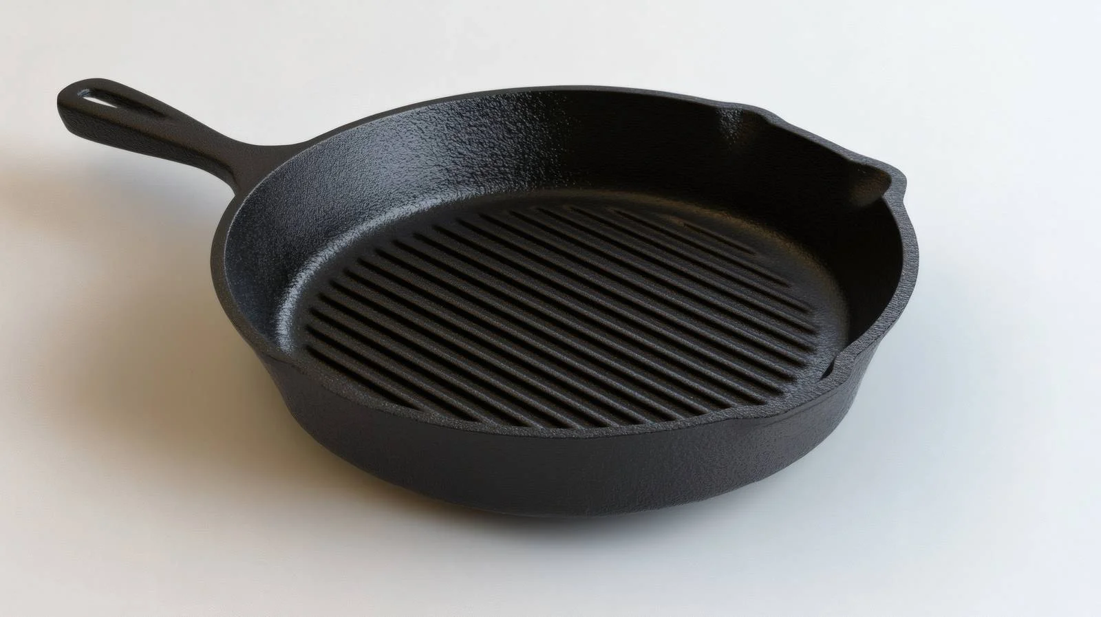 Sleek Cast Iron Grill Pan on White — free download from Dotvec