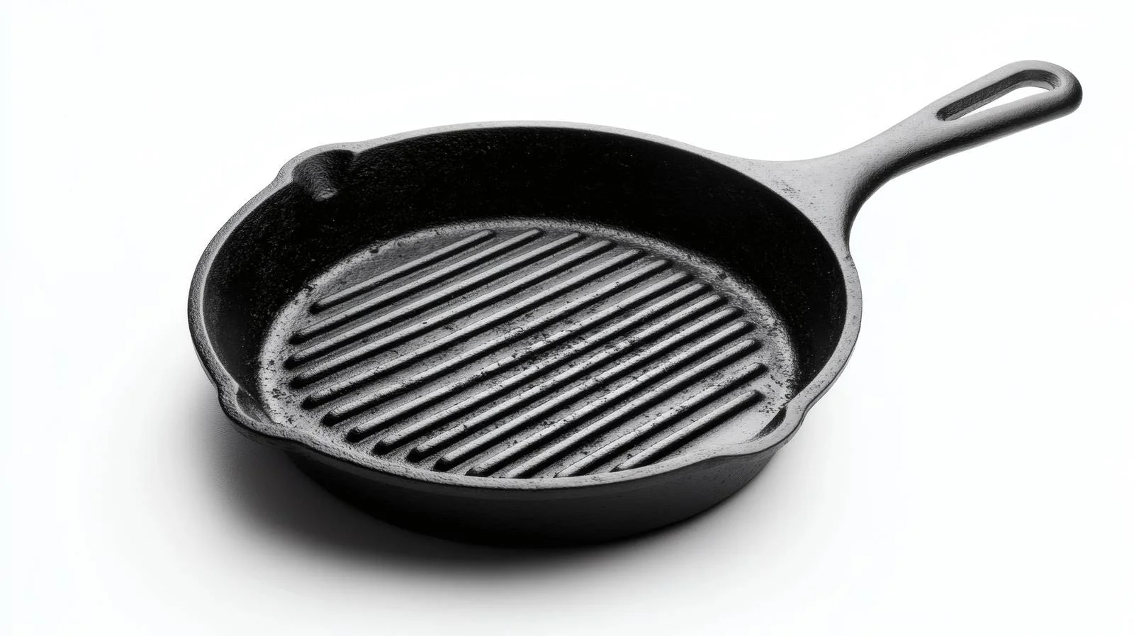 Professional Cast Iron Grill Pan on White — free download from Dotvec