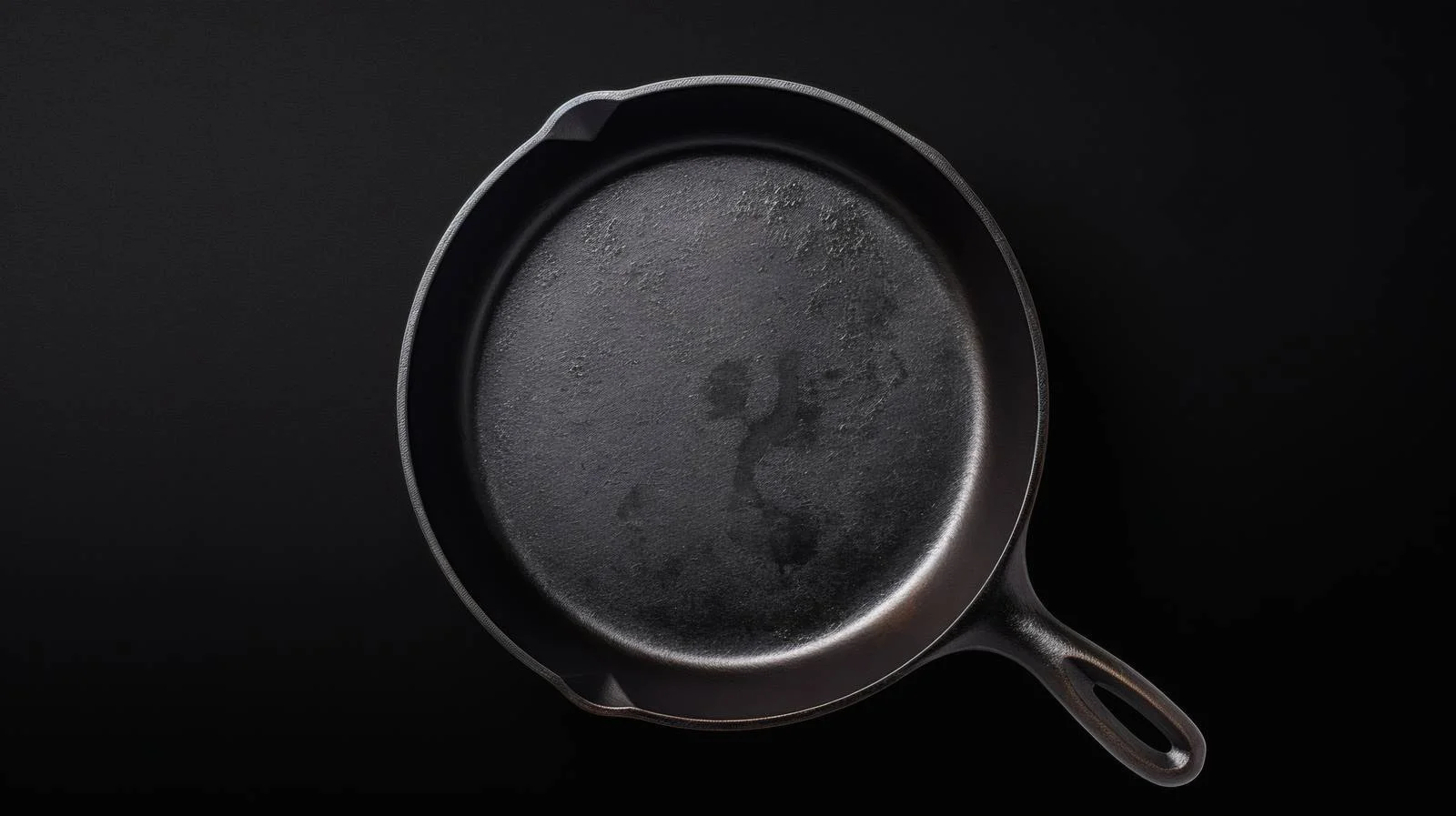 Professional Cast Iron Pan on Black Background — free download from Dotvec