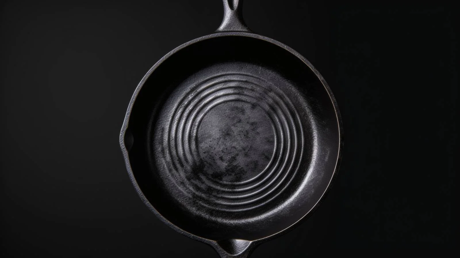 Elegant Cast Iron Pan on Monochrome Background — free download from Dotvec