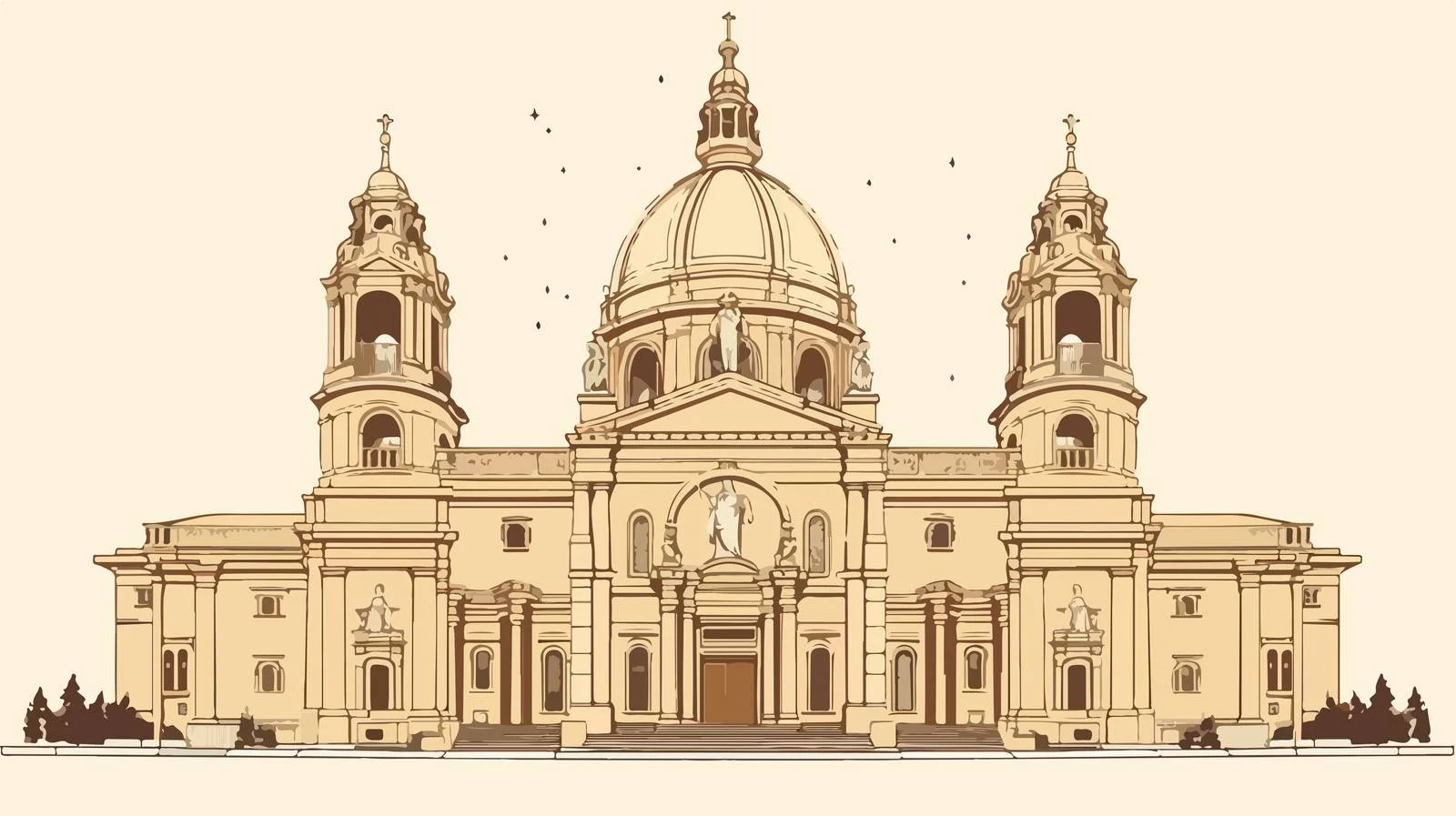 Classical Cathedral Architecture — free download from Dotvec
