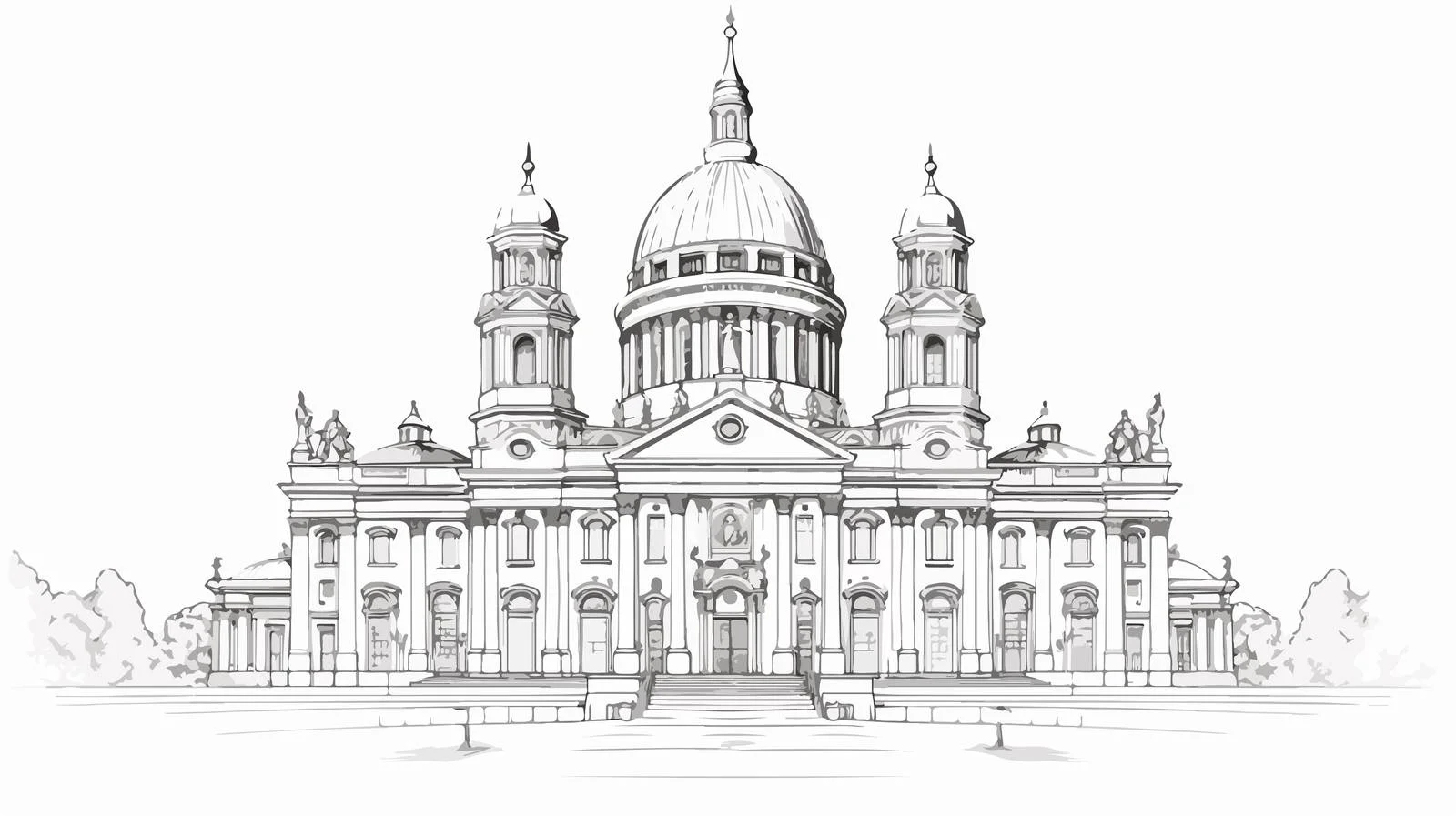 Classical Cathedral Architecture Image — free download from Dotvec