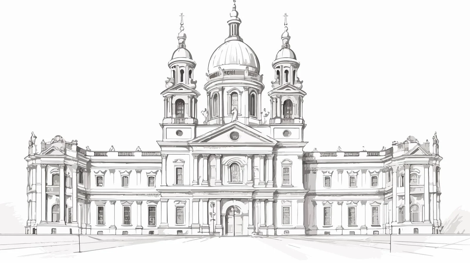 Classical Cathedral Architecture — free download from Dotvec