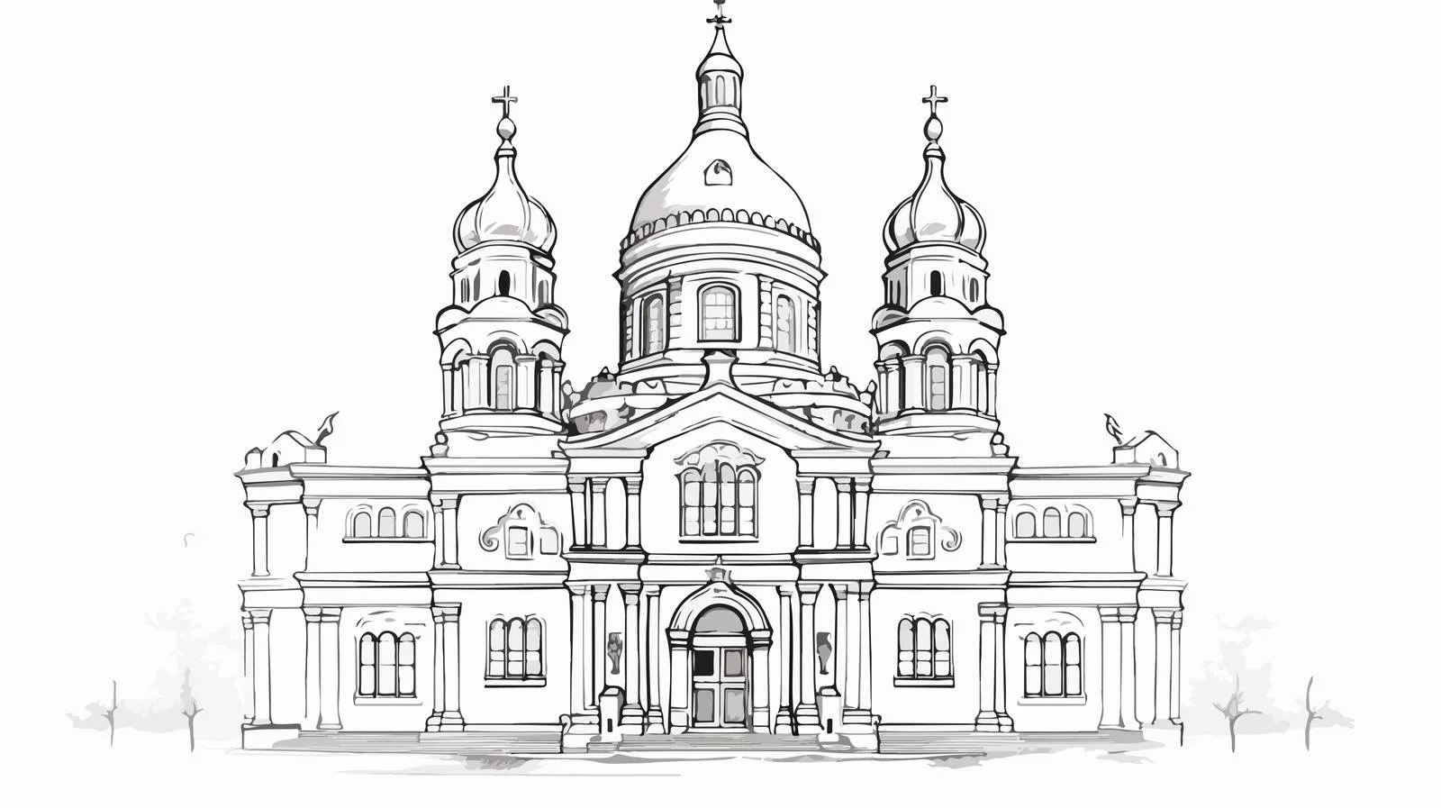 Classical Cathedral Architecture — free download from Dotvec