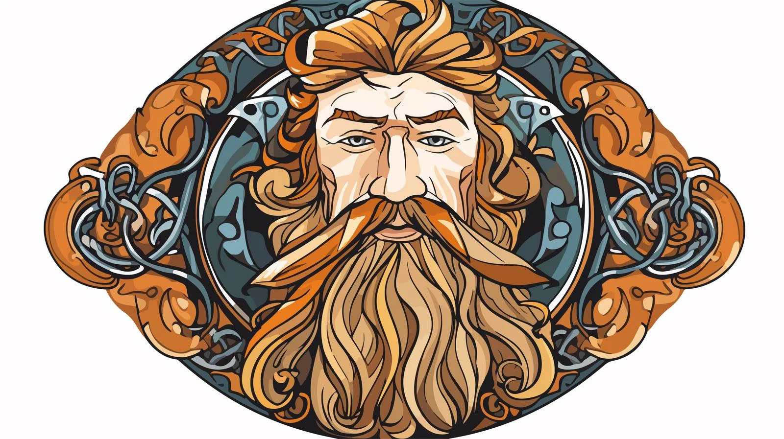 Celtic National Cartoon Illustration — free download from Dotvec