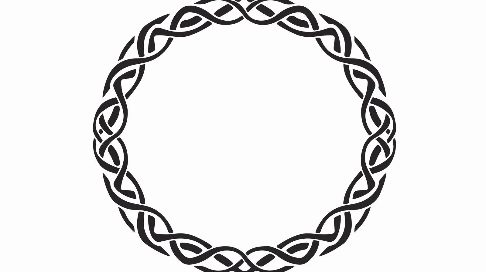 Celtic Circular Frame Ornament Isolated — free download from Dotvec