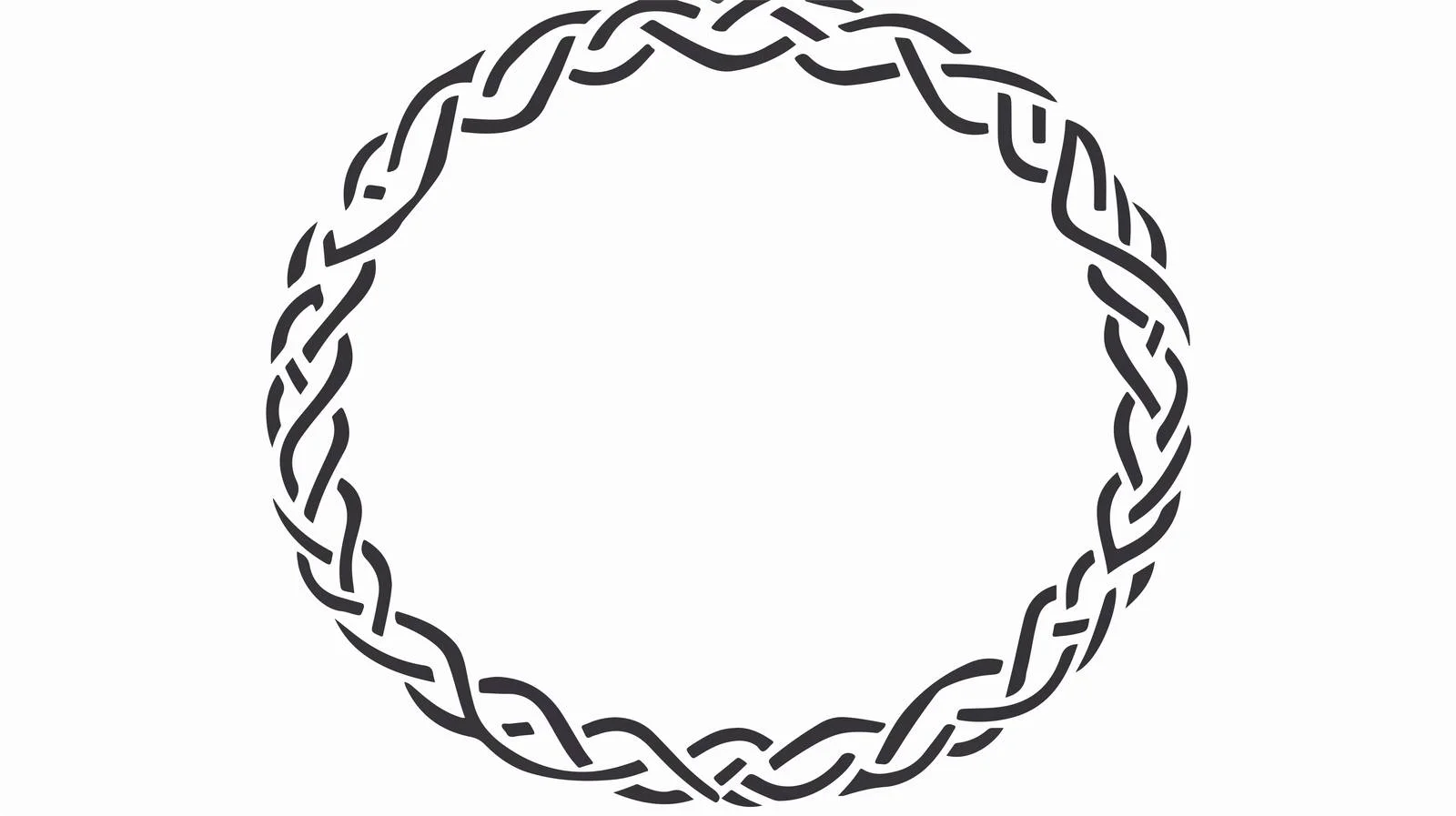 Celtic Ornament Circular Frame Isolated Design — free download from Dotvec