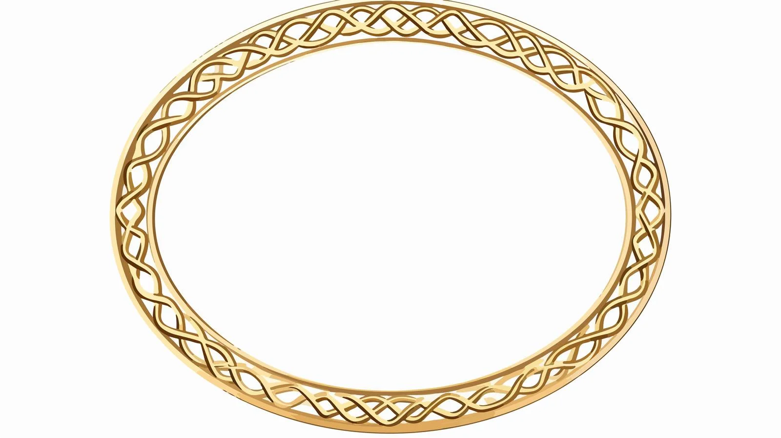 Celtic Ornament Circular Frame Isolated Image — free download from Dotvec