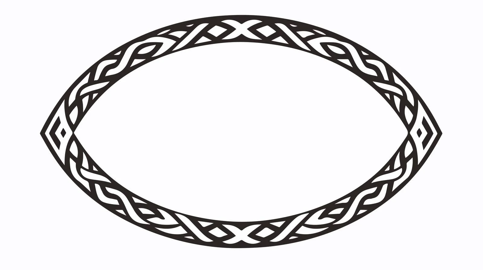 Celtic Circular Frame Ornament — free download from Dotvec